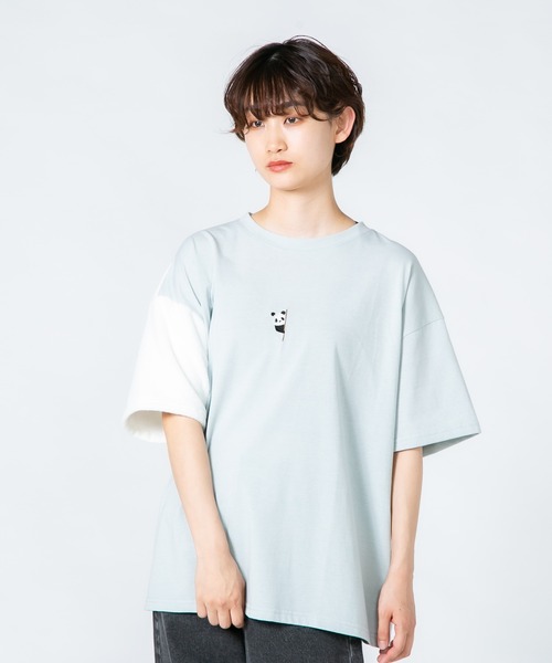 JEANS MATE（ジーンズメイト）の「【LIVERY/ライブリー】　猫 パンダ コアラ 半袖Tシャツ　アニマルシリーズ（Tシャツ/カットソー・レディース・ブラック/ミント/オフホワイト・FREE）」の19枚目の写真