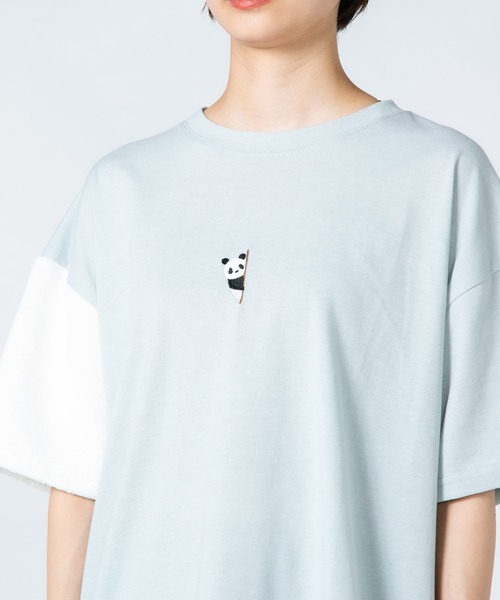 JEANS MATE（ジーンズメイト）の「【LIVERY/ライブリー】　猫 パンダ コアラ 半袖Tシャツ　アニマルシリーズ（Tシャツ/カットソー・レディース・ブラック/ミント/オフホワイト・FREE）」の21枚目の写真