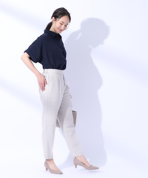 SHOO・LA・RUE（シューラルー）の「◆【洗える/プチプラ/無理せずキレイ】オンにもオフにも ドルマンスリーブ前開きシャツ（シャツ/ブラウス・レディース・ネイビー/ライトグレー/ベビーピンク・03/02/04）」の18枚目の写真