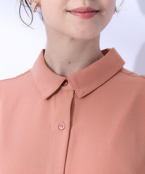 SHOO・LA・RUE（シューラルー）の「◆【洗える/プチプラ/無理せずキレイ】オンにもオフにも ドルマンスリーブ前開きシャツ（シャツ/ブラウス・レディース・ネイビー/ライトグレー/ベビーピンク・03/02/04）」の7枚目の写真