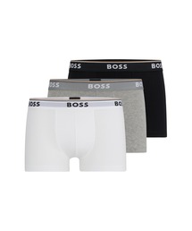 BOSS（ボス）の「3パック ストレッチコットン ロゴウエストバンド ボクサーパンツ（ボクサーパンツ）」
