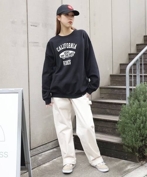 VANS(バンズ)の「ROOPTOKYO ループトーキョー 別注 VANS/バンズ M(AS)CA OTW C SWT スウェット プルオーバー(スウェット・メンズ・ブラック/ホワイト/グレー・S)」の22枚目の写真