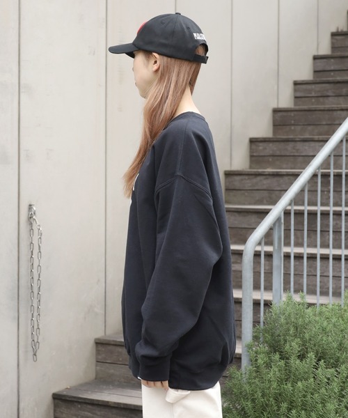 VANS(バンズ)の「ROOPTOKYO ループトーキョー 別注 VANS/バンズ M(AS)CA OTW C SWT スウェット プルオーバー(スウェット・メンズ・ブラック/ホワイト/グレー・S)」の4枚目の写真
