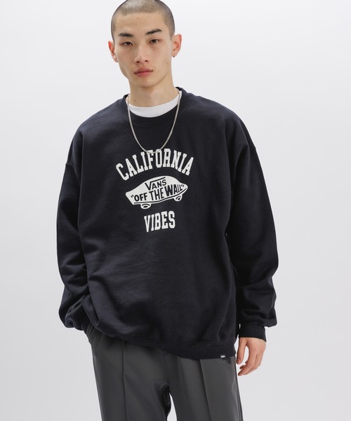 VANS(バンズ)の「ROOPTOKYO ループトーキョー 別注 VANS/バンズ M(AS)CA OTW C SWT スウェット プルオーバー(スウェット・メンズ・ブラック/ホワイト/グレー・S)」の19枚目の写真