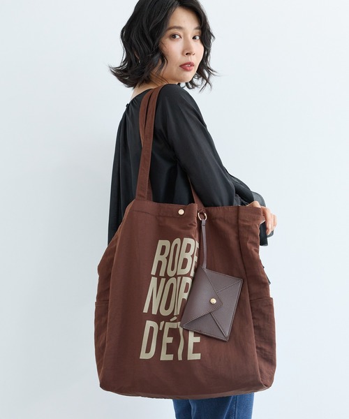 BARNYARDSTORM（バンヤードストーム）の「BARNYARDSTORM / ENJOY LIFE TOTE（トートバッグ・レディース・ブラック/ブルー/ゼブラ/イエロー/レッド/ピンク/グリーン/レオパード/ブラウン・FREE）」の3枚目の写真