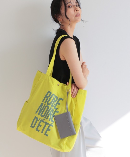 BARNYARDSTORM（バンヤードストーム）の「BARNYARDSTORM / ENJOY LIFE TOTE（トートバッグ・レディース・ブラック/ブルー/ゼブラ/イエロー/レッド/ピンク/グリーン/レオパード/ブラウン・FREE）」の6枚目の写真