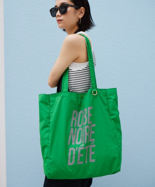 BARNYARDSTORM（バンヤードストーム）の「BARNYARDSTORM / ENJOY LIFE TOTE（トートバッグ・レディース・ブラック/ブルー/ゼブラ/イエロー/レッド/ピンク/グリーン/レオパード/ブラウン・FREE）」の4枚目の写真