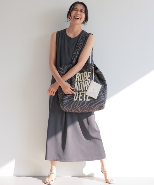 BARNYARDSTORM（バンヤードストーム）の「BARNYARDSTORM / ENJOY LIFE TOTE（トートバッグ・レディース・ブラック/ブルー/ゼブラ/イエロー/レッド/ピンク/グリーン/レオパード/ブラウン・FREE）」の14枚目の写真