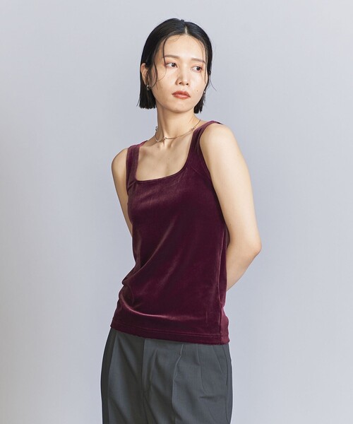 BEAUTY&YOUTH UNITED ARROWS(ビューティーアンドユースユナイテッドアローズ)の「ベロア タンクトップ(タンクトップ・レディース・パープル/ダークグレー/ブラック・FREE)」の13枚目の写真