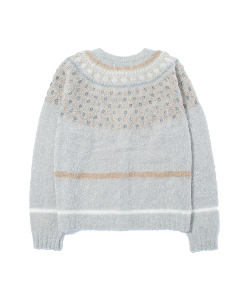 F/CE. （エフシーイー）の「F/CE. NORDIC MOHAIR CARDIGAN / エフシーイー ノルディック モヘア カーディガン（カーディガン/ボレロ・メンズ・レッド/グレー・SMALL）」の3枚目の写真