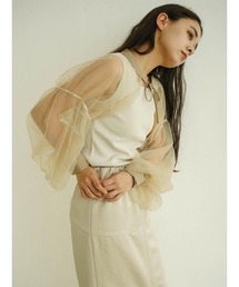 Ribbon tulle bolero