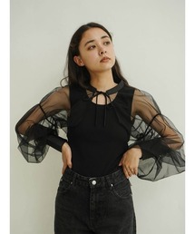 Ribbon tulle bolero