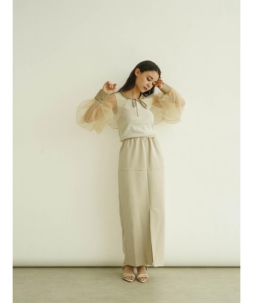 FIKA.(フィーカ)の「Ribbon tulle bolero(その他トップス・レディース・ブラック/ベージュ・FREE)」の8枚目の写真