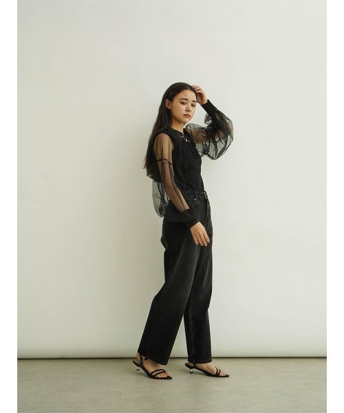 FIKA.(フィーカ)の「Ribbon tulle bolero(その他トップス・レディース・ブラック/ベージュ・FREE)」の15枚目の写真