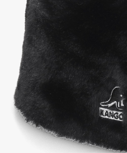 KANGOL（カンゴール）の「KANGOL FAUX FUR TOPPER / カンゴール（ハット・レディース・ブラック×ホワイト/ブラック・MEDIUM/X-LARGE/LARGE）」の6枚目の写真