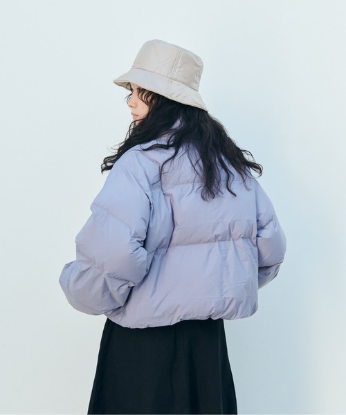 KELTY(ケルティ)の「インサレーション クロップドジャケット(撥水)(ダウンジャケット/コート・レディース・ブラック/ブルー/ベージュ/ネイビー/ネイビー系・FREE)」の9枚目の写真