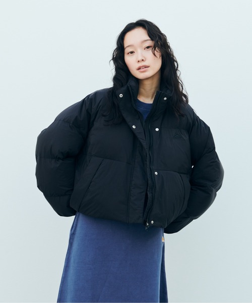   Jeans 黒 ダウンジャケット セール】インサレーション クロップドジャケット（撥水）（ダウン