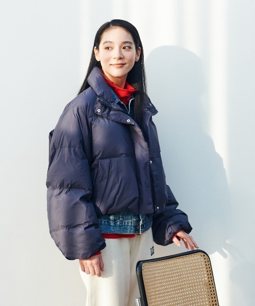 セール】インサレーション クロップドジャケット（撥水）（ダウン