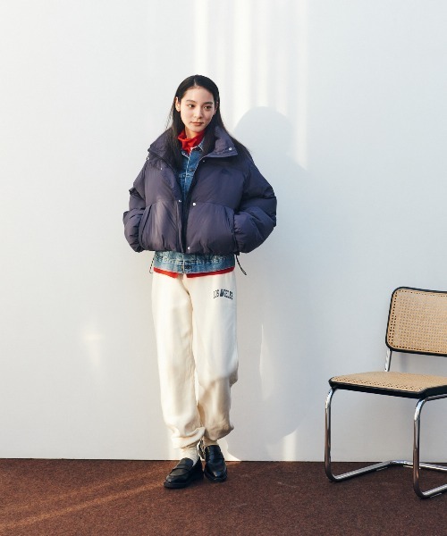 インサレーション クロップドジャケット（撥水）（ダウンジャケット