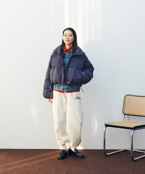 インサレーション クロップドジャケット（撥水）（ダウンジャケット