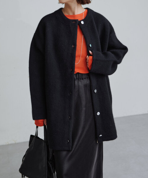 Omekashi（オメカシ）の「ダブルフェイスニットコート（その他アウター