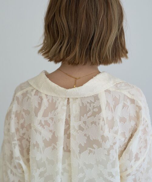 イェッカ ヴェッカ YECCA VECCA 3wayシアージャガードシャツ （アイボリー） 3wayシアージャガードシャツ/YECCA VECCA（イェッカ ヴェッカ