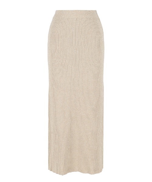 coca(coca)(コカ)の「【WEB限定セール】ラメニットタイトスカート(スカート・レディース・ライトベージュ/ブラック・SHORT/LONG)」の9枚目の写真