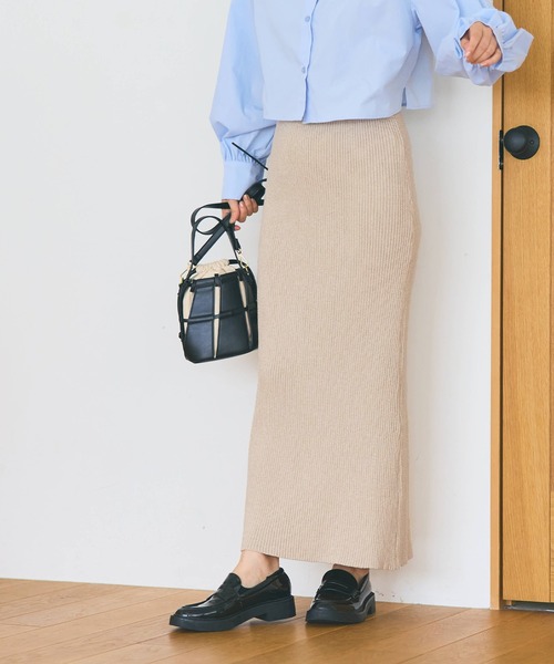 ラメニットタイトスカート（スカート）｜coca（coca）（コカ）の