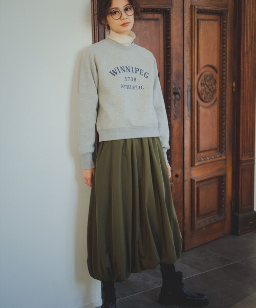 B:MING by BEAMS（ビーミングバイビームス）の「裏起毛 ロゴ プルオーバー（スウェット・レディース・ブラック/ライトグレー/ナチュラル・ONE SIZE）」の16枚目の写真