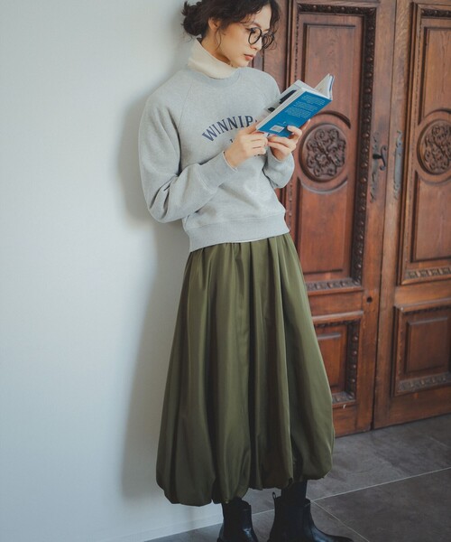 B:MING by BEAMS（ビーミングバイビームス）の「裏起毛 ロゴ プルオーバー（スウェット・レディース・ブラック/ライトグレー/ナチュラル・ONE SIZE）」の17枚目の写真