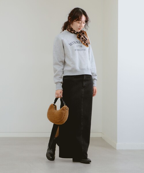 B:MING by BEAMS（ビーミングバイビームス）の「裏起毛 ロゴ プルオーバー（スウェット・レディース・ブラック/ライトグレー/ナチュラル・ONE SIZE）」の21枚目の写真