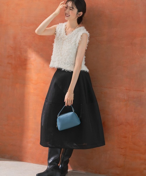 URBAN RESEARCH ROSSO シアーダンボールスカート サイズ38 URBAN RESEARCH ROSSO WOMEN（アーバンリサーチ ロッソ）の