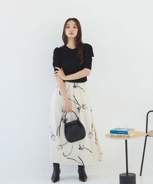 fifth（フィフス）の「ワンハンドル巾着ショルダーバッグ（ショルダーバッグ・レディース・アイボリー/ブラック/モカ・FREE）」の10枚目の写真