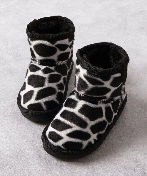 BREEZE（ブリーズ）の「ボアブーツ（ブーツ・キッズ・ベージュ/ブラウン/ピンク/レインボー/サーモンピンク/ブラック/アイボリー/オフホワイト・13/14/15 /16/17/18/19/20/21）」の2枚目の写真