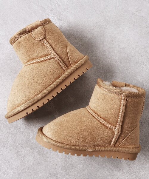 BREEZE（ブリーズ）の「ボアブーツ（ブーツ・キッズ・ベージュ/ブラウン/ピンク/レインボー/サーモンピンク/ブラック/アイボリー/オフホワイト・13/14/15 /16/17/18/19/20/21）」の14枚目の写真