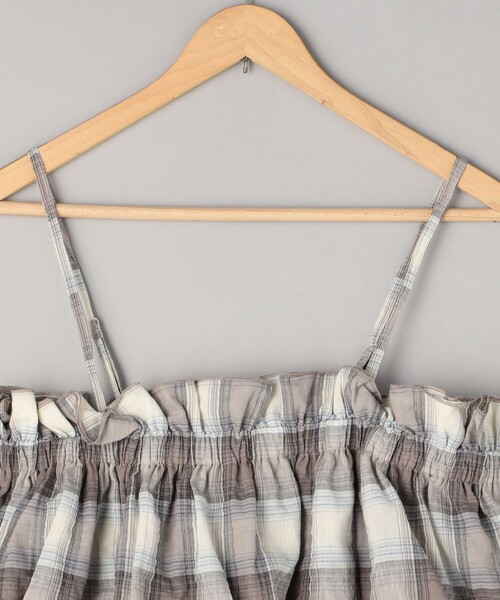 coen(コーエン)の「オンブレチェックサッカーキャミソールトップス(キャミソール・レディース・ブラウン/ダークグレー・FREE)」の21枚目の写真