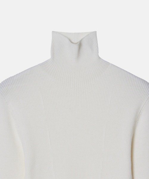 LE CIEL BLEU（ルシェルブルー）の「ホールガーメントタートルニット / Wholegarment Turtle Knit（ニット/セーター・レディース・ターコイズブルー/オフホワイト/グレー/ブラック/レッド/パープル・36）」の15枚目の写真