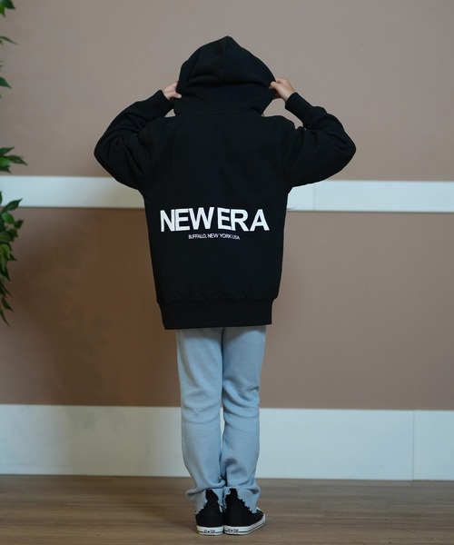 NEW ERA(ニューエラ)の「NEW ERA/ニューエラ キッズ パーカー Youth 裏毛 スウェット プルオーバーフーディー The Origin 14325127/14325128(パーカー・キッズ・ベージュ/ブラック・140cm/150cm/160cm/130cm)」の5枚目の写真
