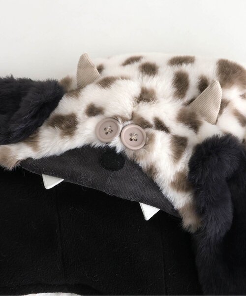 BREEZE（ブリーズ）の「モンスターなりきりバラクラバ（ハット・キッズ・オフホワイト/ブラック・56/48/52）」の5枚目の写真