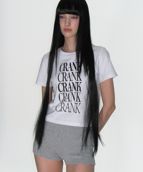 CRANK SEOUL ストライプショートパンツ グレー CRANK SEOUL ストライプショートパンツ グレー