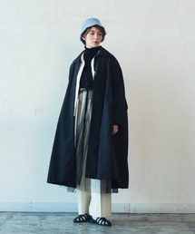 ORIENT MILLINERY | STAND FALL COLLAR COAT| ステンカラーロングコート(ステンカラーコート)
