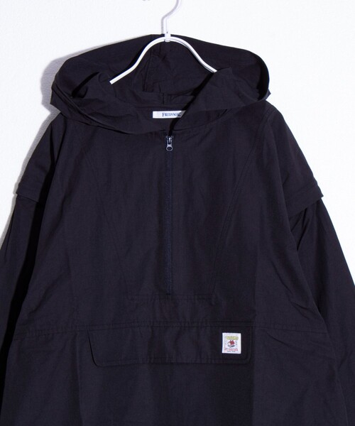 FREDY MAC（フレディーマック）の「【FREDYMAC/フレディマック】アノラックパーカー UNISEX/ユニセックス ワンポイントロゴ（ブルゾン・メンズ・キナリ/マスタード/グレイッシュブルー/ブラック・M/L）」の5枚目の写真