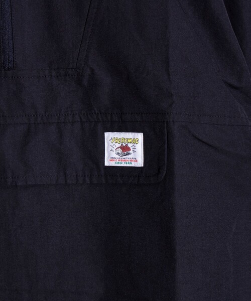 FREDY MAC（フレディーマック）の「【FREDYMAC/フレディマック】アノラックパーカー UNISEX/ユニセックス ワンポイントロゴ（ブルゾン・メンズ・キナリ/マスタード/グレイッシュブルー/ブラック・M/L）」の6枚目の写真