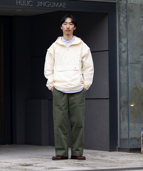 FREDY MAC（フレディーマック）の「【FREDYMAC/フレディマック】アノラックパーカー UNISEX/ユニセックス ワンポイントロゴ（ブルゾン・メンズ・キナリ/マスタード/グレイッシュブルー/ブラック・M/L）」の18枚目の写真