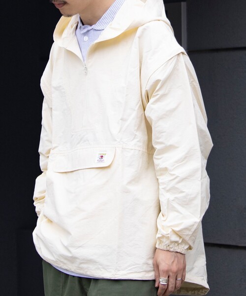 FREDY MAC（フレディーマック）の「【FREDYMAC/フレディマック】アノラックパーカー UNISEX/ユニセックス ワンポイントロゴ（ブルゾン・メンズ・キナリ/マスタード/グレイッシュブルー/ブラック・M/L）」の17枚目の写真