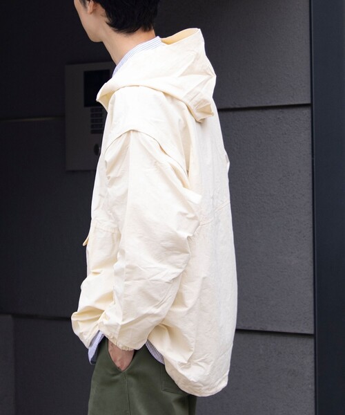 FREDY MAC（フレディーマック）の「【FREDYMAC/フレディマック】アノラックパーカー UNISEX/ユニセックス ワンポイントロゴ（ブルゾン・メンズ・キナリ/マスタード/グレイッシュブルー/ブラック・M/L）」の16枚目の写真