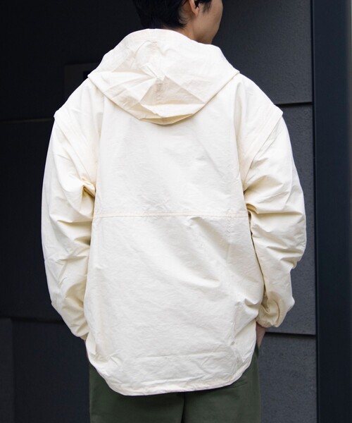 FREDY MAC（フレディーマック）の「【FREDYMAC/フレディマック】アノラックパーカー UNISEX/ユニセックス ワンポイントロゴ（ブルゾン・メンズ・キナリ/マスタード/グレイッシュブルー/ブラック・M/L）」の15枚目の写真