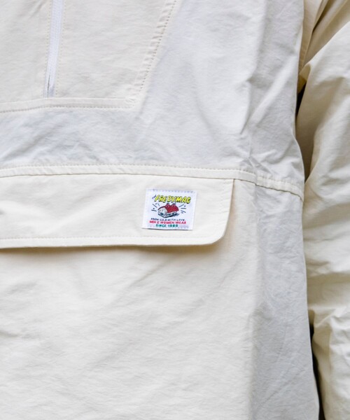 FREDY MAC（フレディーマック）の「【FREDYMAC/フレディマック】アノラックパーカー UNISEX/ユニセックス ワンポイントロゴ（ブルゾン・メンズ・キナリ/マスタード/グレイッシュブルー/ブラック・M/L）」の12枚目の写真