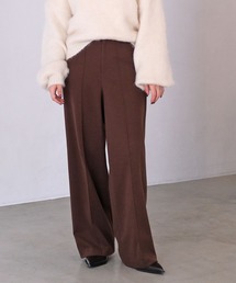 バックファスナーワイドパンツ