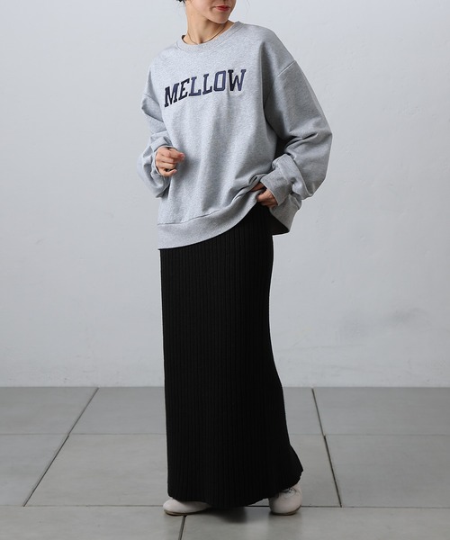 COLONY 2139（コロニートゥーワンスリーナイン）の「-3kg見え！リブニットナロースカート（スカート・レディース・ブラック/グレー・MEDIUM/SMALL）」の7枚目の写真